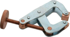 Kant Twist - 600 Lb, 1-1/2" Max Opening, 1-1/8" Open Throat Depth, 1" Closed Throat Depth, Cantilever Clamp - High Tensile Steel Jaw, Round Handle, 3-1/16" OAL, 3" Max Width - Apex Tool & Supply