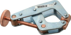 Kant Twist - 800 Lb, 2" Max Opening, 1-1/8" Open Throat Depth, 1-1/4" Closed Throat Depth, Cantilever Clamp - High Tensile Steel Jaw, Round Handle, 3-1/2" OAL, 3-1/4" Max Width - Apex Tool & Supply