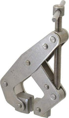 Kant Twist - 1,200 Lb, 3" Max Opening, 1-1/4" Open Throat Depth, 1-3/4" Closed Throat Depth, Cantilever Clamp - Stainless Steel Jaw, T-Handle, 5-1/4" OAL, 5" Max Width - Apex Tool & Supply