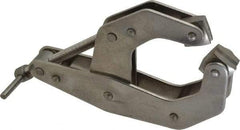 Kant Twist - 1,500 Lb, 4-1/2" Max Opening, 2-1/4" Open Throat Depth, 2-1/2" Closed Throat Depth, Cantilever Clamp - Stainless Steel Jaw, T-Handle, 7" OAL, 6-3/4" Max Width - Apex Tool & Supply