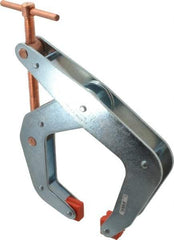 Kant Twist - 2,000 Lb, 6" Max Opening, 4-1/2" Open Throat Depth, 5-1/2" Closed Throat Depth, Cantilever Clamp - Polyurethane Jaw, T-Handle, 11" OAL, 10" Max Width - Apex Tool & Supply