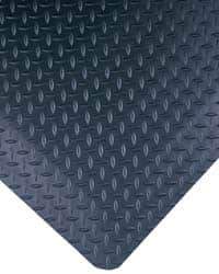 Wearwell - 10' Long x 3' Wide, Dry Environment, Anti-Fatigue Matting - Black, Vinyl with Nitrile Blend Base, Beveled on 4 Sides - Apex Tool & Supply