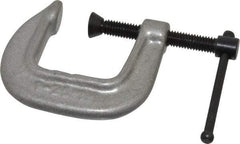 Wilton - Light-Duty 1" Max Opening, 1-1/16" Throat Depth, Ductile Iron Standard C-Clamp - 645 Lb Capacity, 0" Min Opening, Standard Throat Depth - Apex Tool & Supply