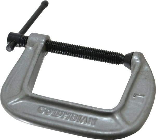 Wilton - Light-Duty 2-1/2" Max Opening, 2-1/2" Throat Depth, Ductile Iron Standard C-Clamp - 1,005 Lb Capacity, 0" Min Opening, Standard Throat Depth - Apex Tool & Supply