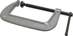 Wilton - Light-Duty 6" Max Opening, 3-1/4" Throat Depth, Ductile Iron Standard C-Clamp - 1,400 Lb Capacity, 0" Min Opening, Standard Throat Depth - Apex Tool & Supply