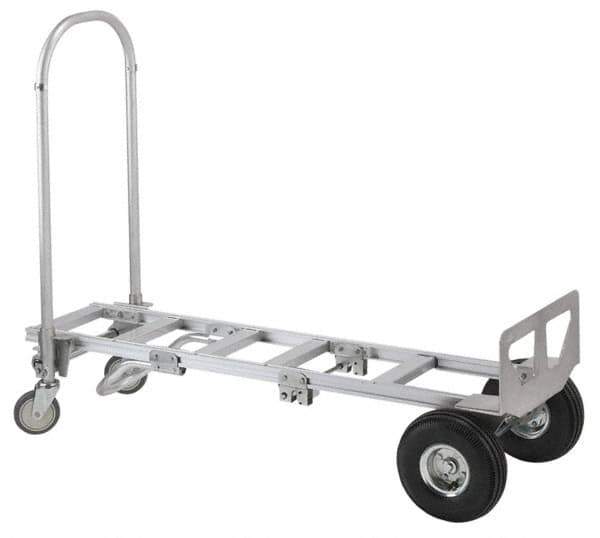Value Collection - 61-1/2" OAH Hand Truck - Dual Loop Handle, Aluminum - Apex Tool & Supply