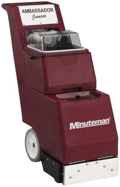 Minuteman - 14" Cleaning Width, 85" Water Lift, Walk Behind Carpet Extractor - 95 CFM Air Flow, 1 hp, 6 Gal Tank Capacity, 6 Gal Tank Recovery Capacity, 50 Pump psi - Apex Tool & Supply