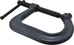 Wilton - Regular-Duty 4" Max Opening, 4" Throat Depth, Forged Steel Standard C-Clamp - 4,100 Lb Capacity, 0" Min Opening, Square Deep Throat - Apex Tool & Supply