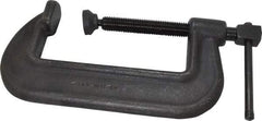 Wilton - Heavy-Duty 6" Max Opening, 2-1/2" Throat Depth, Forged Steel Standard C-Clamp - 11,250 Lb Capacity, 2" Min Opening, Standard Throat Depth, Cold Drawn Steel Screw - Apex Tool & Supply