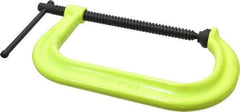 Wilton - Regular-Duty 8-1/4" Max Opening, 5" Throat Depth, Forged Steel Standard C-Clamp - 6,900 Lb Capacity, 0" Min Opening, Deep Throat, Alloy Steel Screw - Apex Tool & Supply