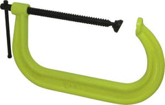 Wilton - Regular-Duty 10-1/8" Max Opening, 6" Throat Depth, Forged Steel Standard C-Clamp - 8,000 Lb Capacity, 2" Min Opening, Deep Throat, Alloy Steel Screw - Apex Tool & Supply
