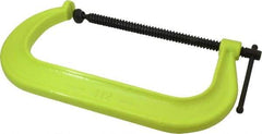 Wilton - Regular-Duty 12-1/4" Max Opening, 6-5/16" Throat Depth, Forged Steel Standard C-Clamp - 9,300 Lb Capacity, 2" Min Opening, Deep Throat, Alloy Steel Screw - Apex Tool & Supply