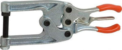 Lapeer - 544.31 Kg Load Capacity, 2-1/4" Throat Depth, 8-3/8" OAL, Carbon Steel, C Style Plier Clamp - 1-3/4" Max Jaw Capacity, 3/8-24 Spindle, 1.22" Open Throat Height, Orange Handle, Spindle End - Apex Tool & Supply