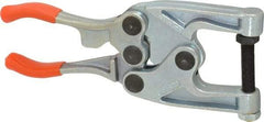 Lapeer - 816.47 Kg Load Capacity, 1-1/4" Throat Depth, 7-3/8" OAL, Carbon Steel, C Style Plier Clamp - 1-3/4" Max Jaw Capacity, 3/8-24 Spindle, 1.25" Open Throat Height, Orange Handle, Spindle End - Apex Tool & Supply
