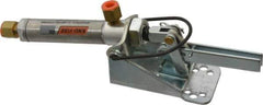 Lapeer - 50 Lb Inner Hold Capacity, Horiz Mount, Air Power Hold-Down Toggle Clamp - 1/8 NPTF Port, 95° Bar Opening, 1" Height Under Bar - Apex Tool & Supply