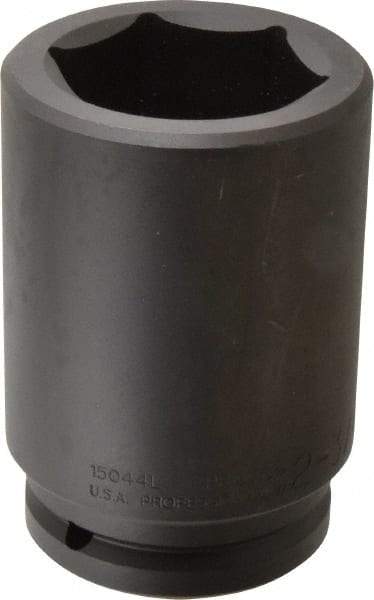 Proto - 1-1/2" Drive 2-3/4" Deep Impact Socket - 6 Points, 6-1/8" OAL - Apex Tool & Supply