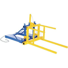 Vestil - 800 Lb Load Capacity, 55 Gal Forklift Drum Rotator - 26-1/2" Wide x 32-1/2" High - Apex Tool & Supply