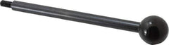 Gibraltar - 1/4-20 Stem, 1" Knob Diam, 3/8" Shaft Diam, Gear Lever Arm with Ball Knob - 1/2" Thread Length, 6" Handle Length, Carbon Steel Shaft, Plastic Knob - Apex Tool & Supply