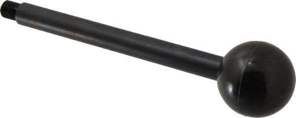Gibraltar - 1/2-13 Stem, 1-7/8" Knob Diam, 5/8" Shaft Diam, Gear Lever Arm with Ball Knob - 5/8" Thread Length, 8" Handle Length, Carbon Steel Shaft, Plastic Knob - Apex Tool & Supply