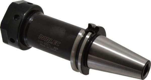 Parlec - 1/32" to 1" Capacity, 5" Projection, CAT40 Taper Shank, TG/PG 100 Collet Chuck - 7.687" OAL - Exact Industrial Supply