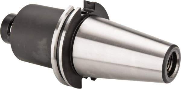 Parlec - CAT50 Taper Shank 1-1/4" Pilot Diam Shell Mill Holder - 3-1/2" Flange to Nose End Projection, 2-3/4" Nose Diam, 5/8-18 Lock Screw - Exact Industrial Supply