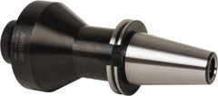 Parlec - CAT50 Taper Shank 2" Pilot Diam Shell Mill Holder - 6" Flange to Nose End Projection, 4.88" Nose Diam, 1-14 Lock Screw - Exact Industrial Supply