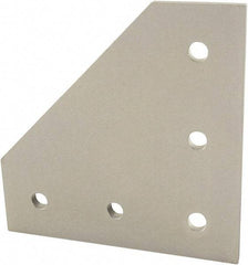 80/20 Inc. - 120mm Wide, Open Shelving Accessory/Component - Aluminum, Clear Anodized Finish, 120mm Long, Use with 40 Series & Bolt Kit 75-3422 - Apex Tool & Supply