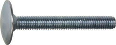 Value Collection - 5/16-18, 1" Length Under Head, Step Bolt - 1-1/16" Head Diam, 1006-1050 Steel, Zinc-Plated Finish - Apex Tool & Supply