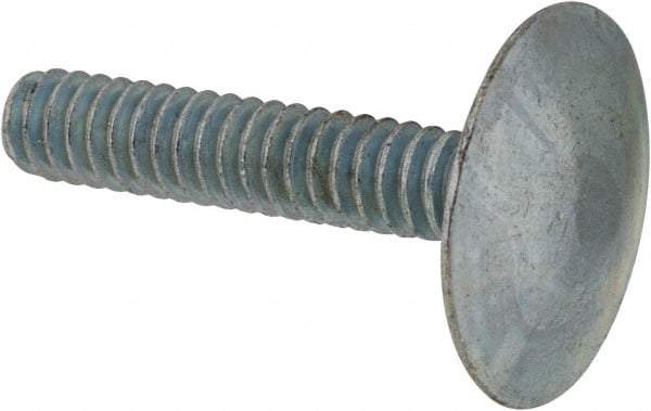 Value Collection - #10-24, 1" Length Under Head, Step Bolt - 21/32" Head Diam, 1006-1050 Steel, Zinc-Plated Finish - Apex Tool & Supply