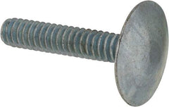 Value Collection - #10-24, 1" Length Under Head, Step Bolt - 21/32" Head Diam, 1006-1050 Steel, Zinc-Plated Finish - Apex Tool & Supply