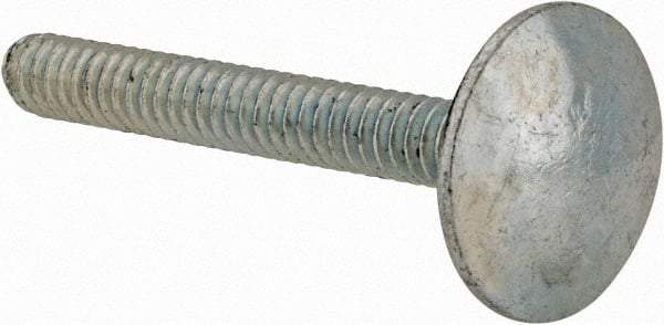 Value Collection - #10-24, 1-1/2" Length Under Head, Step Bolt - 21/32" Head Diam, 1006-1050 Steel, Zinc-Plated Finish - Apex Tool & Supply