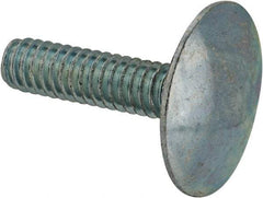 Value Collection - 1/4-20, 1" Length Under Head, Step Bolt - 27/32" Head Diam, 1006-1050 Steel, Zinc-Plated Finish - Apex Tool & Supply