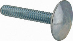 Value Collection - 1/4-20, 1-1/2" Length Under Head, Step Bolt - 27/32" Head Diam, 1006-1050 Steel, Zinc-Plated Finish - Apex Tool & Supply