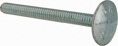 Value Collection - 1/4-20, 2-1/2" Length Under Head, Step Bolt - 27/32" Head Diam, 1006-1050 Steel, Zinc-Plated Finish - Apex Tool & Supply