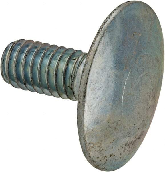 Value Collection - 5/16-18, 3/4" Length Under Head, Step Bolt - 1-1/16" Head Diam, 1006-1050 Steel, Zinc-Plated Finish - Apex Tool & Supply