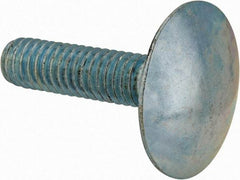 Value Collection - 5/16-18, 1-1/4" Length Under Head, Step Bolt - 1-1/16" Head Diam, 1006-1050 Steel, Zinc-Plated Finish - Apex Tool & Supply