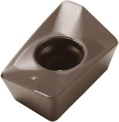 Seco - XOMX120404 MD13 Grade MP1500 Carbide Milling Insert - TiCN/Al2O3 Finish, 0.155" Thick, 0.016" Corner Radius - Apex Tool & Supply