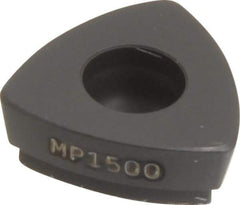 Seco - 218.19125 MD10 Grade MP1500 Carbide Milling Insert - TiCN/Al2O3 Finish, 0.156" Thick, 0.35" Inscribed Circle, 0.031" Corner Radius - Apex Tool & Supply