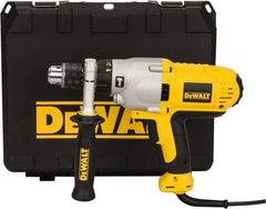 DeWALT - 120 Volt 1/2" Keyed Chuck Electric Hammer Drill - 0 to 56,000 BPM, 0 to 1,200 & 0 to 3,500 RPM, Reversible - Apex Tool & Supply