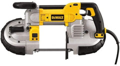 DeWALT - 120 Volt, Electric Handheld Bandsaw - 2.44 m Cord Length, 5 Inch (Round) and 5 x 4-3/4 Inch (Rectangular) Depth of Cut, 100 and 350 SFPM, 10 Amp - Apex Tool & Supply