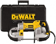 DeWALT - 120 Volt, Electric Handheld Bandsaw - 2.44 m Cord Length, 5 Inch (Round) and 5 x 4-3/4 Inch (Rectangular) Depth of Cut, 100 and 350 SFPM, 10 Amp - Apex Tool & Supply