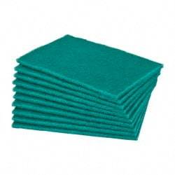 Norton - Very Fine Grade, Aluminum Oxide Hand Pad - Green, 6" Wide x 9" Long, Nonwoven - Apex Tool & Supply
