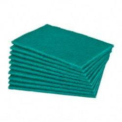 Norton - Very Fine Grade, Aluminum Oxide Hand Pad - Green, 6" Wide x 9" Long, Nonwoven - Apex Tool & Supply