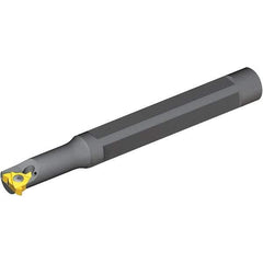 Vargus - Internal Thread, Right Hand Cut, 6mm Shank Width x 5.2mm Shank Height Indexable Threading Toolholder - 100mm OAL, 4.0KIR Insert Compatibility, SNVR Toolholder, Series Mini 3 - Apex Tool & Supply