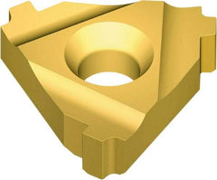 Vargus - 3ER External Right Hand 10 American Buttress Laydown Threading Insert - Grade VKX, TiN Coated Carbide, 9.53mm Inscribed Circle - Apex Tool & Supply