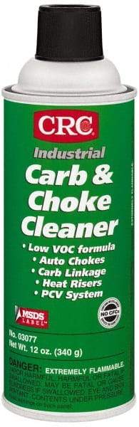 CRC - Acetone Carburetor & Parts Cleaner - 12 oz Aerosol Can - Apex Tool & Supply