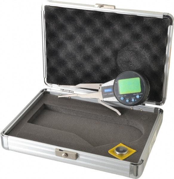 Fowler - 0.2 to 1 Inch, Inside Electronic Caliper Gage - 0.0005 Inch Resolution, 0.0008 Inch Accuracy, 2 Inch Leg Length - Apex Tool & Supply