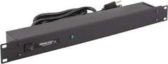 Wiremold - 6 Outlets, 120 Volts, 15 Amps, 6' Cord, Power Outlet Strip - 1 Circuits, Rack Mount, 5-15P NEMA Configuration, 19" Strip, cULus, UL Listed File 1449 - Apex Tool & Supply