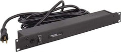 Wiremold - 6 Outlets, 120 Volts, 20 Amps, 15' Cord, Power Outlet Strip - Rack Mount, 6 Back NEMA Configuration, 19" Strip, cULus Recognized - Apex Tool & Supply