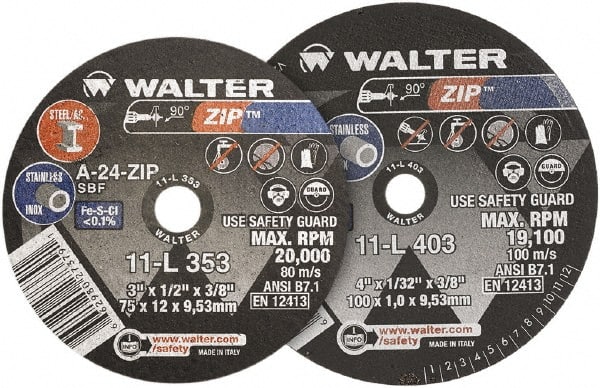 WALTER Surface Technologies - Cutoff Wheel - Apex Tool & Supply